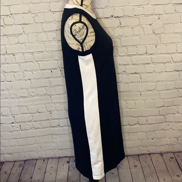 Fabletics Becky mini dress White neck & Side panel - Picture 2 of 8